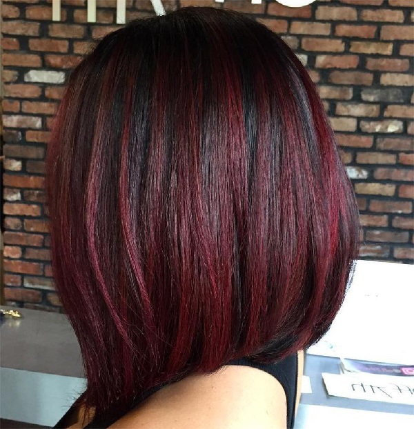 burgundy hair